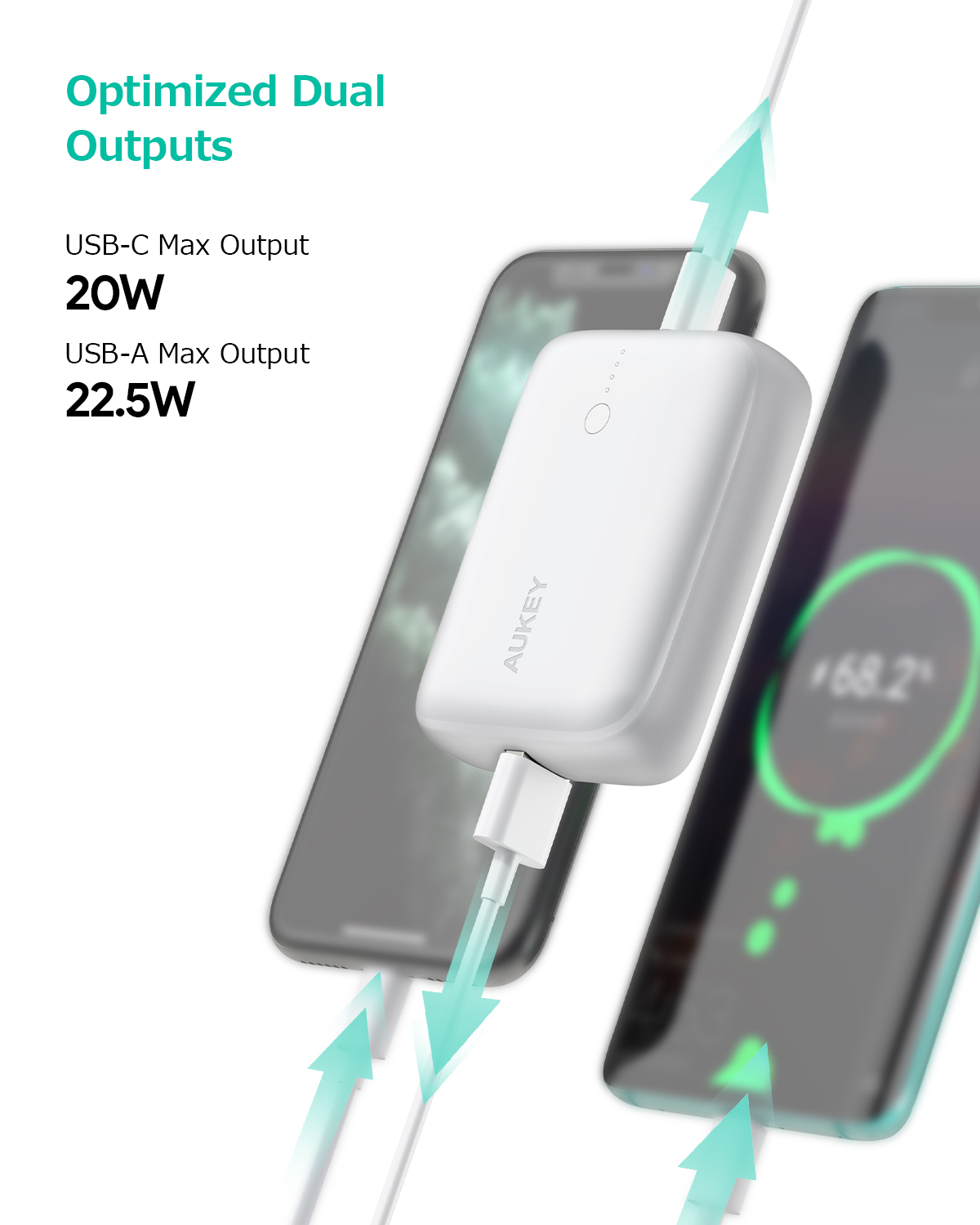 Pin sạc dự phòng Aukey PB-N83S 20W PD 10.000mAh, hàng chính hãng