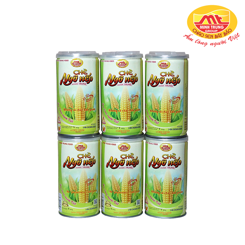 Chè Ngô Nếp Minh Trung lốc 6 lon - CHENGONEP 6