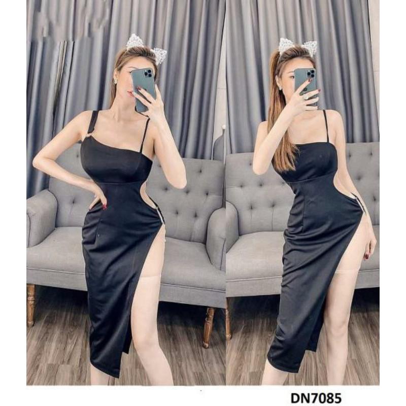 Đầm body xéo tà sexy