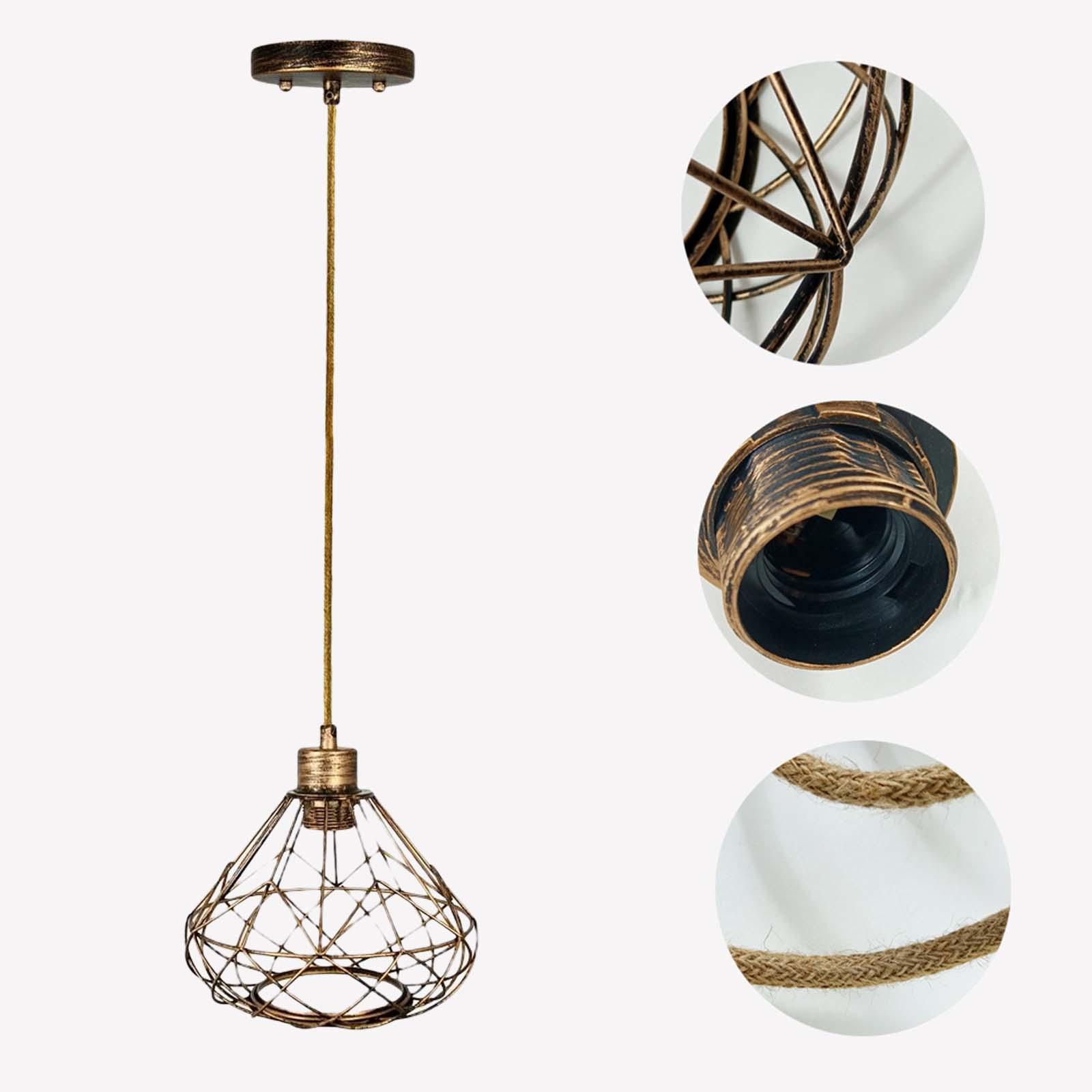 Rustic Lantern Chandelier Hanging Light Fixture for Farmhouse Party Bedroom 1m