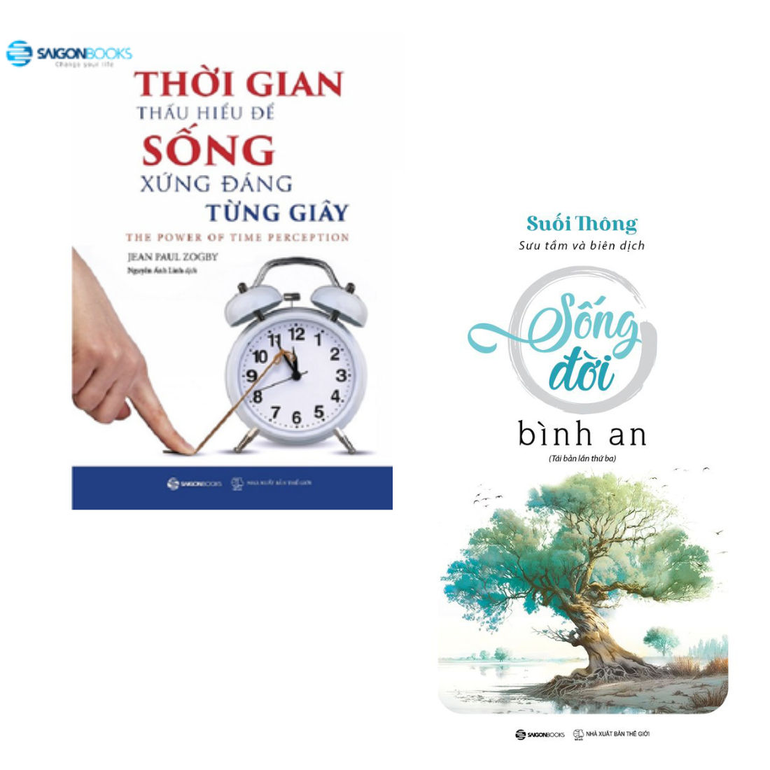 SÁCH: Combo Thời gian - Thấu hiểu để sống xứng đáng từng giây + Sống đời bình an