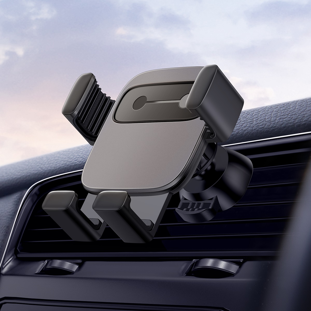 Bộ đế giữ điện thoại trên xe hơi Baseus Cube Gravity Vehicle-Mounted Holder (Air Vent, Navigation Car Mount) Đen - Hàng chính hãng