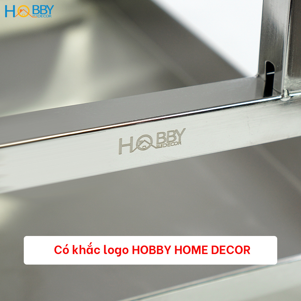 Kệ đựng gia vị nhà bếp 2 tầng Inox 304 HOBBY HOME DECOR GV2TN - không rỉ sét