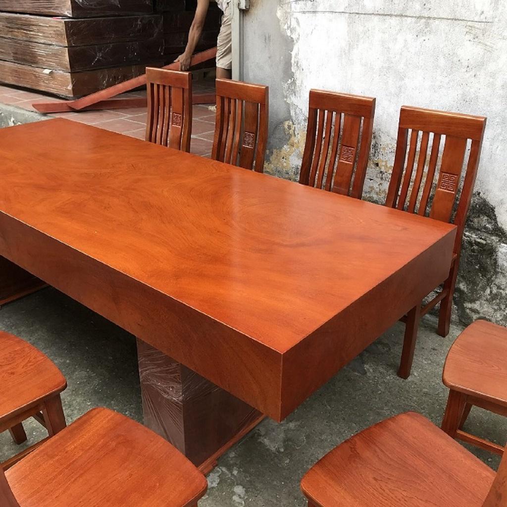 Bàn Ăn 10 Ghế Thọ Cân Hương Đá