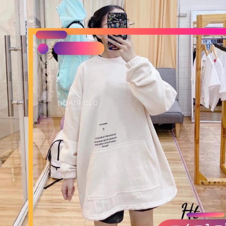 Áo nỉ túi chữ rút gấu HT12
