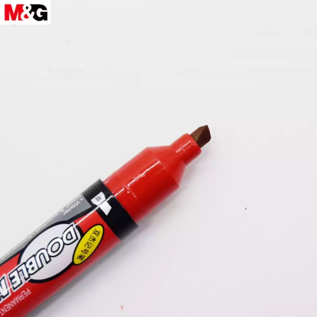 Hộp 12 cây bút lông dầu 2 đầu M&G - 2110 đỏ