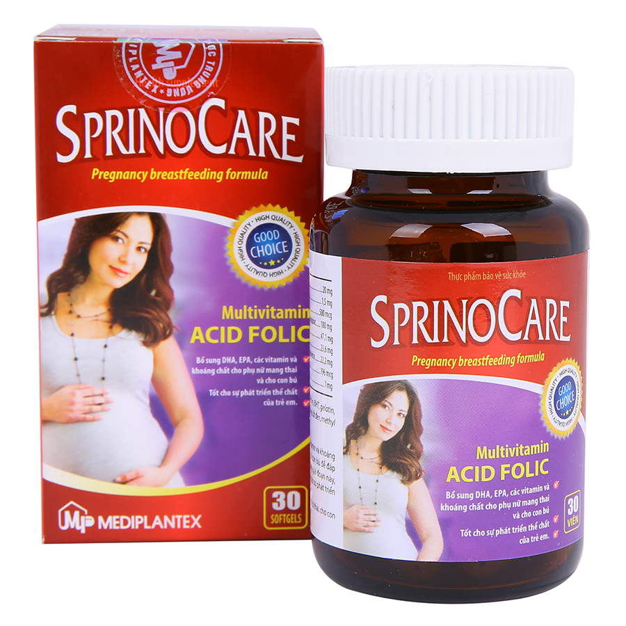 Viên Uống Cho Mẹ Mang Thai Và Cho Con Bú Sprinocare