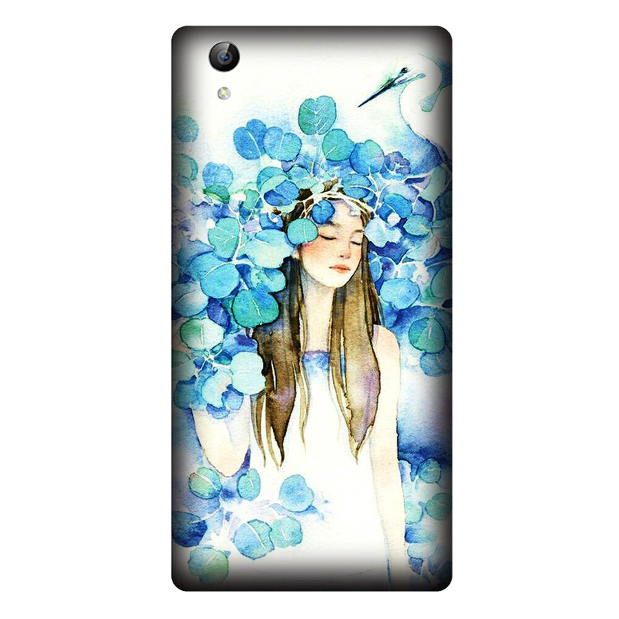 Ốp Lưng Dành Cho Điện Thoại Vivo Y51 Cô Gái Lá Xanh