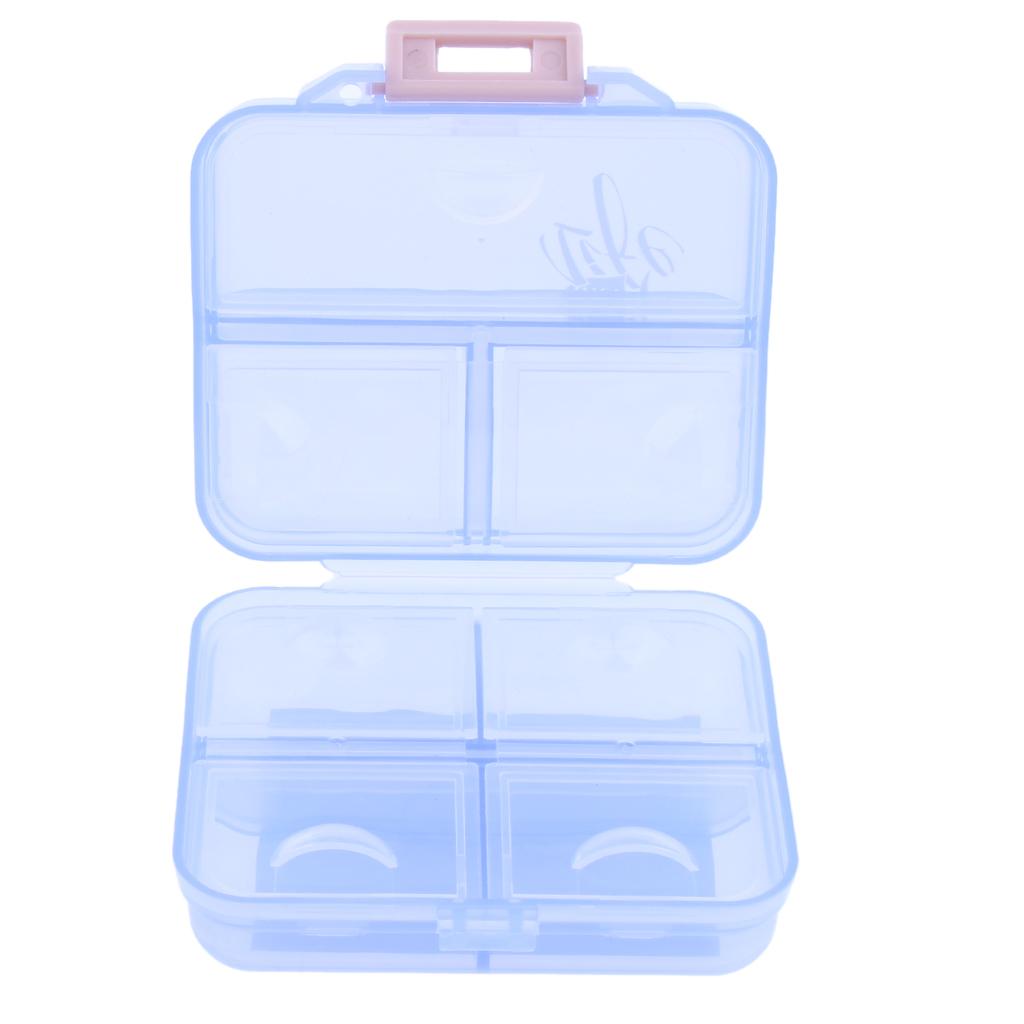 Portable 7 Day Pill Organizer Storage Box Medicine Container Case  Blue