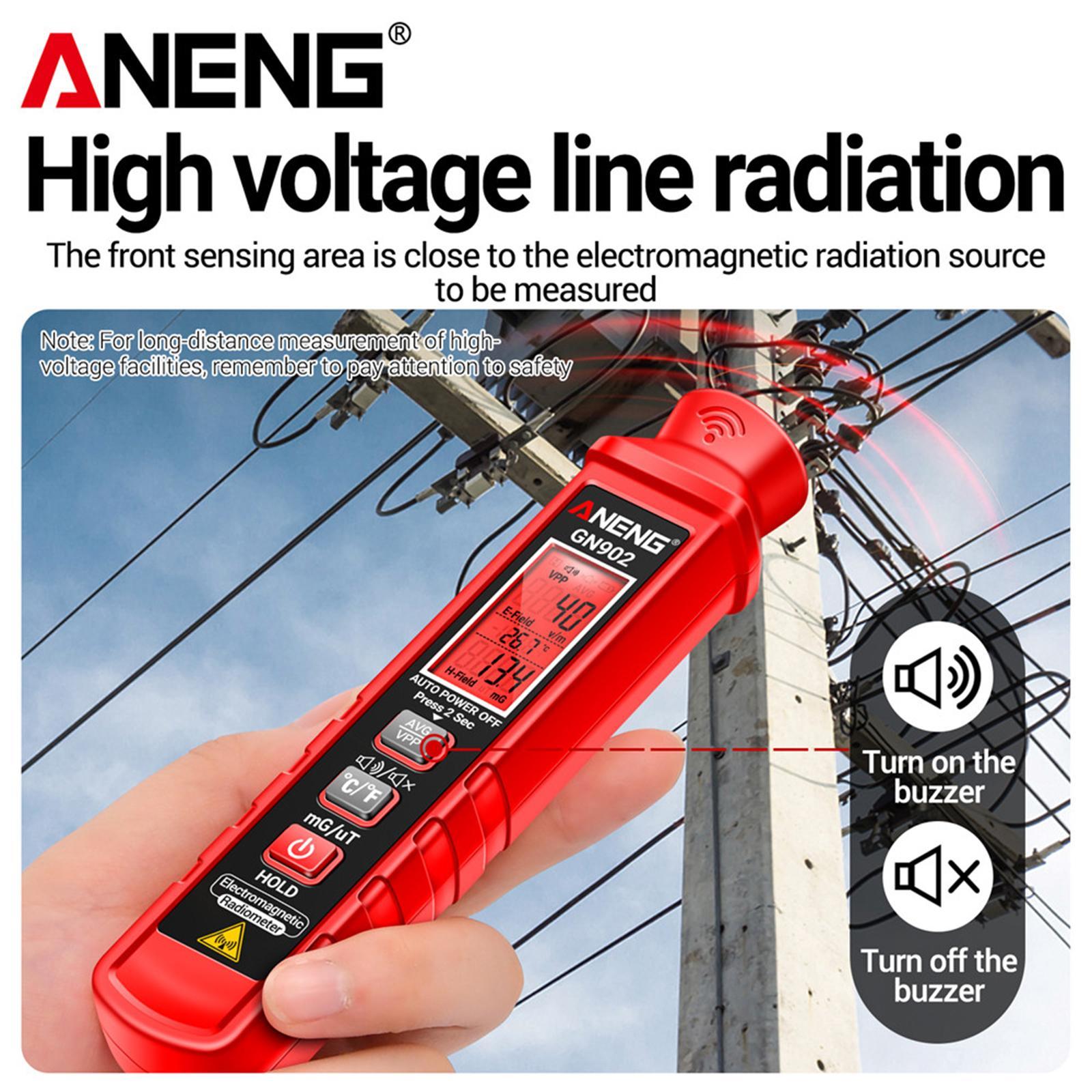 Electromagnetic Field Tester EMF Digital LCD Emf Testing EMF Meter EMF Tester for Computers Industry Home Office