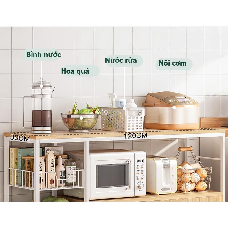 Kệ Để Lò Vi Sóng, Tủ Bếp Nhiều Ngăn Đa Năng Lắp Ghép