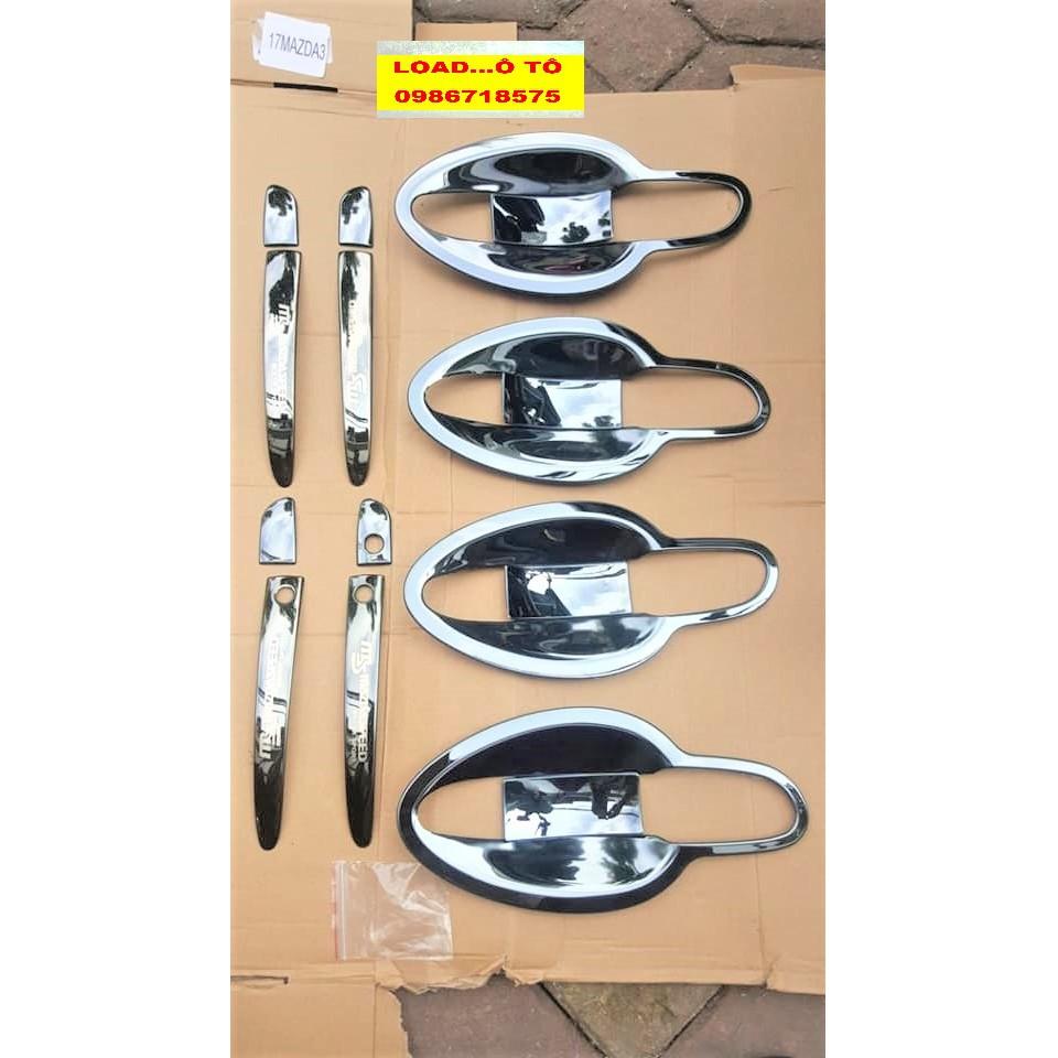 Ốp Tay Nắm, Hõm Cửa Xe Mazda CX5, CX8, Mazda 2,3,6 Vân Titan Cao Cấp Nhất Thị Trường