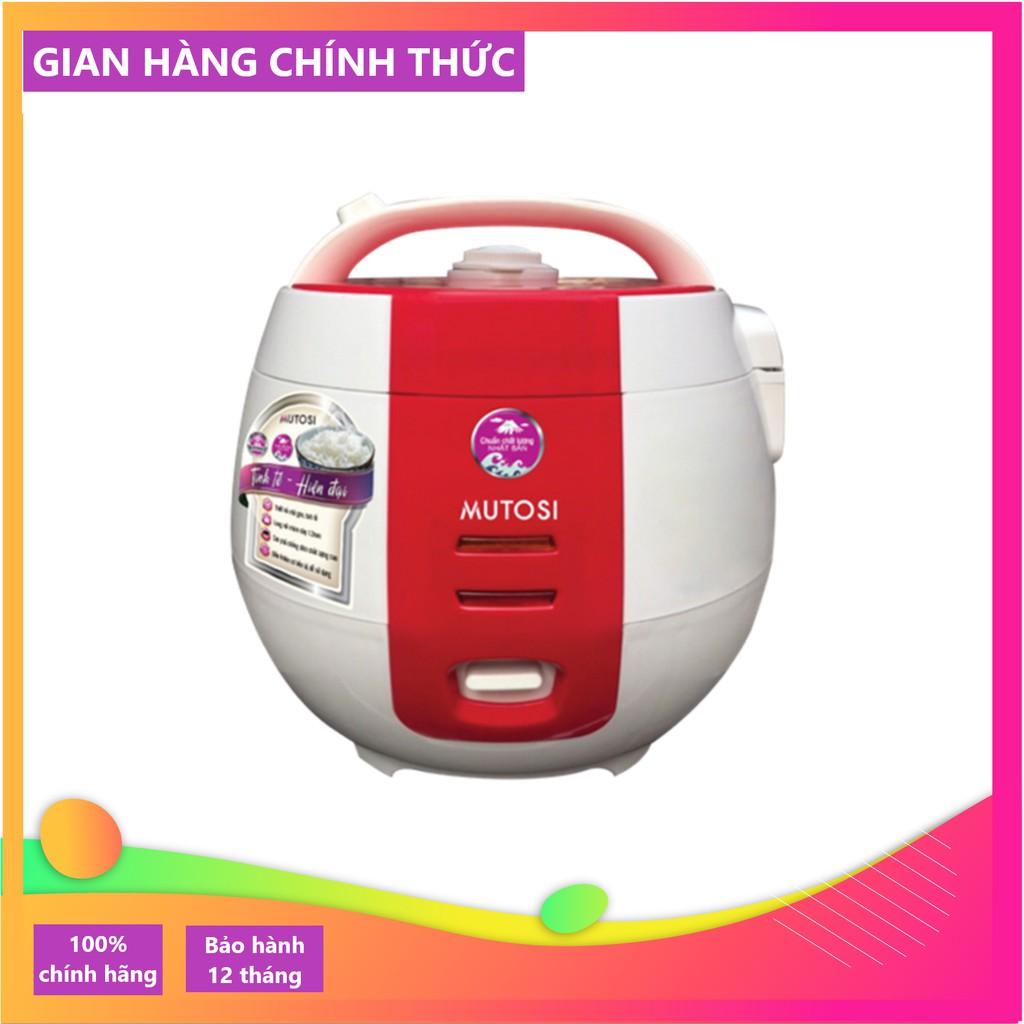 Nồi cơm điện Mutosi MR-12 (Đỏ) lòng niêu chống dính 1.2L  - Hàng chính hãng