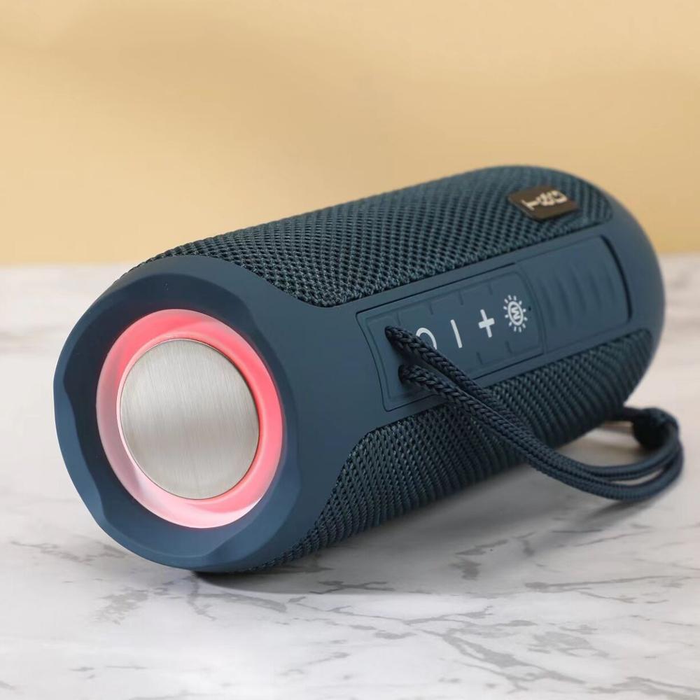 TG227 Di Động Bluetooth-Loa Bass Không Dây Có Đèn LED Màu Loa Siêu Trầm Ngoài Trời Chống Nước Cột Boombox Nhạc Stereo FM Color: Camouflage
