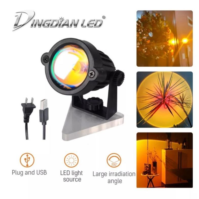 Bộ Đèn hoàng hôn Đèn sunset cầu vồng led tiktok