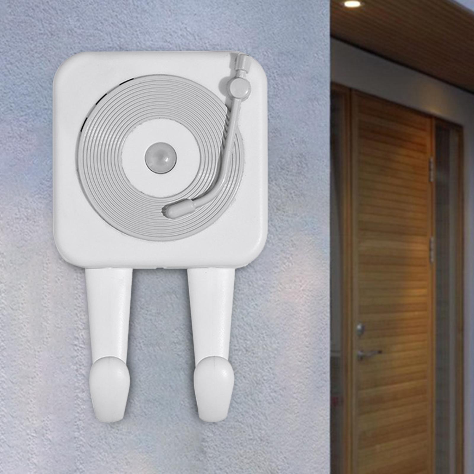Wall Hook Voice Reminder Infrared Motion Sensor Adhesive Hook for Door Home