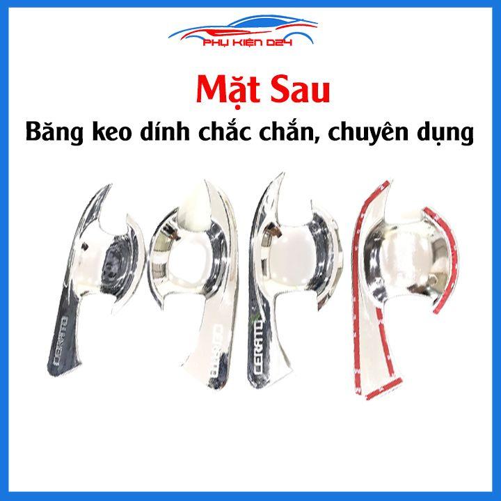 Ốp tay hõm mạ crom Cerato 2016-2017-2018 sáng bóng chống trầy bảo vệ cửa xe ô tô