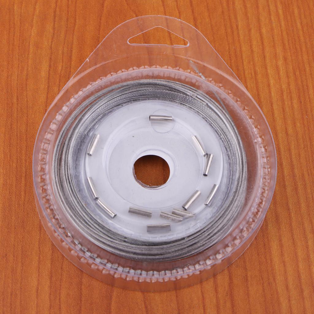 4-in-1 Fishing Wire Ultra Nylon Coated Stainless Steel Leader Wire Long 10m