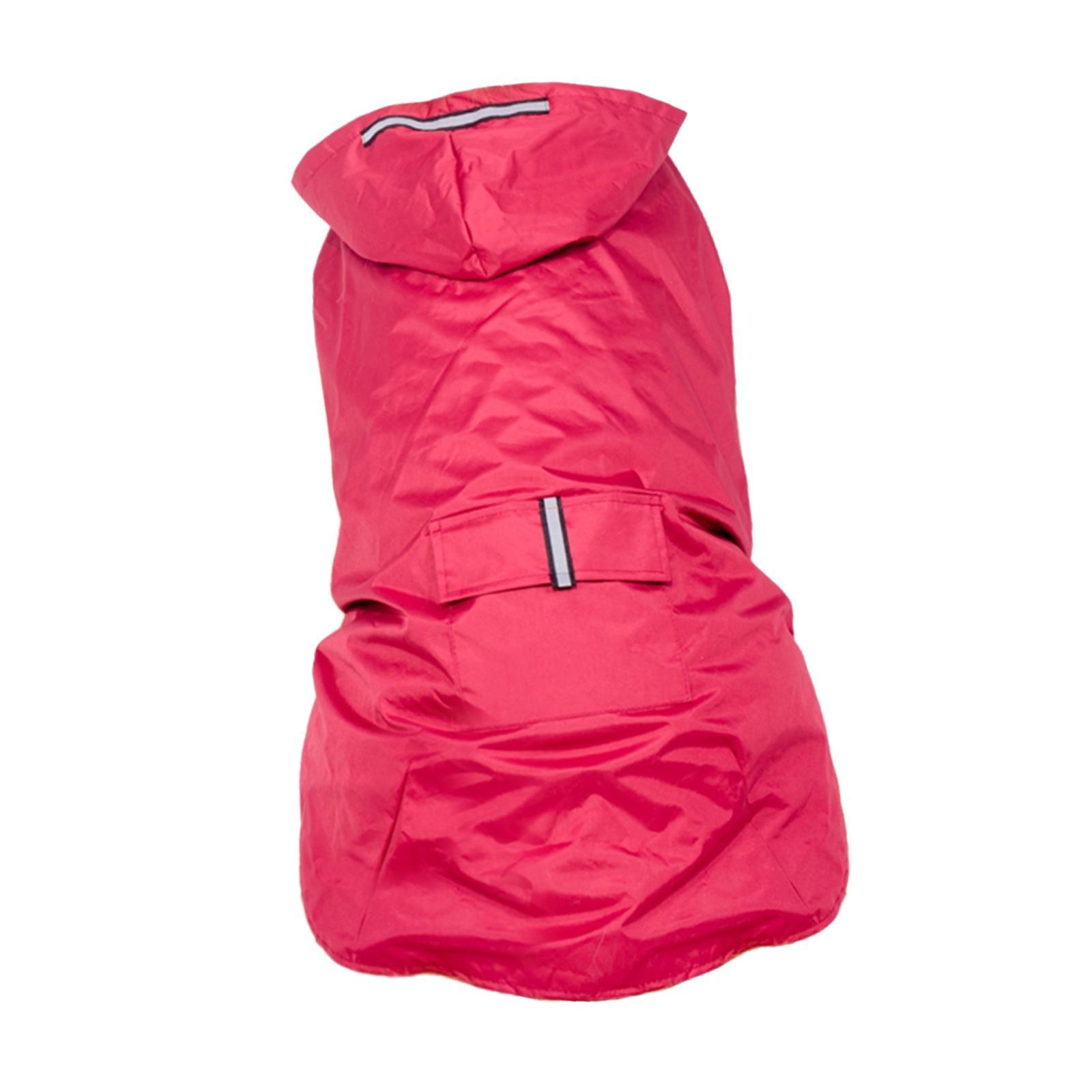 Reflective Strip Large Dog Raincoat Pet Poncho Rainwear Clothes