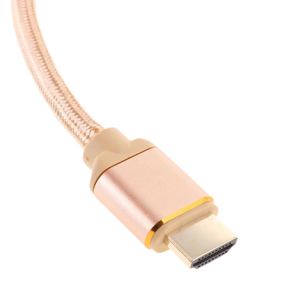 High Speed 2.0 Audio Cable HDTV 3D 4K 2160P Braided Cable