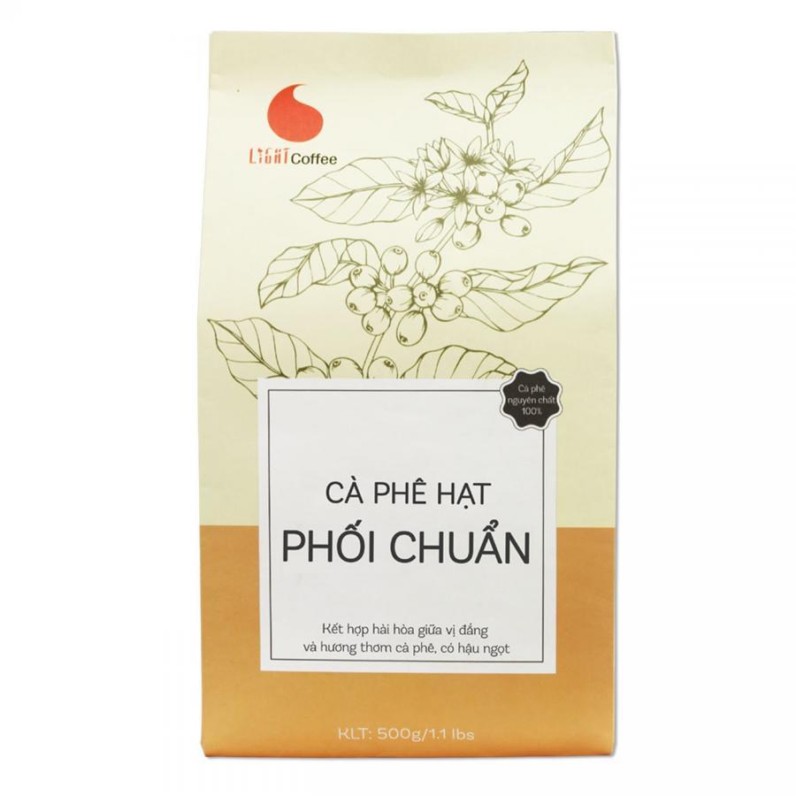 Cà Phê Hạt Rang Nguyên Chất 100% Light Coffee Phối Chuẩn (500g)