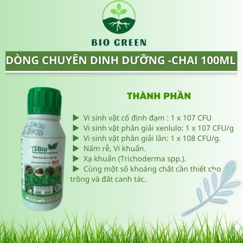 Phân bón cho mai vàng, phân bón sinh học TSBIO 100ml, làm khỏe bộ rễ, lá- bông to dày, nhiều chất dinh dưỡng