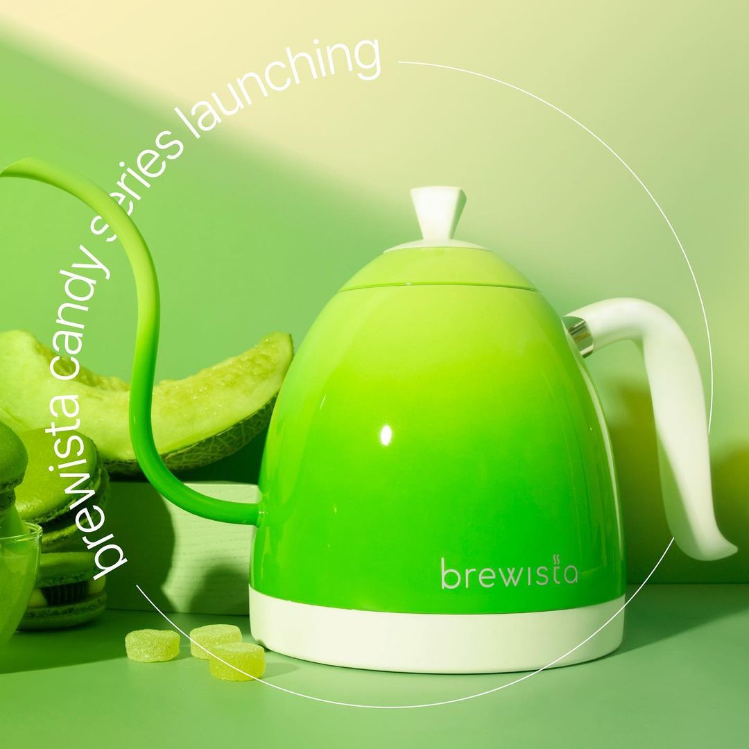 Ấm đun cảm ứng chuyên dụng rót cà phê Kettle 600ml - Candy xanh