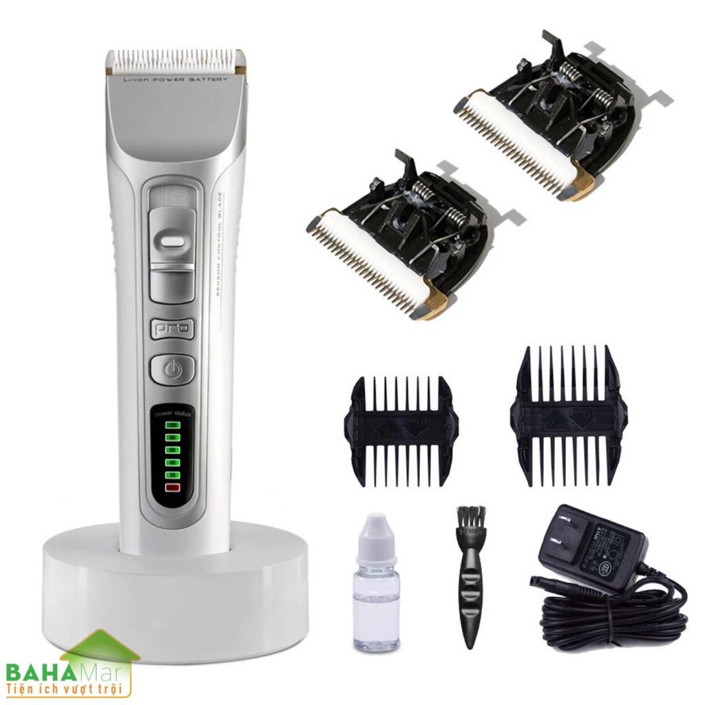 TÔNG ĐƠ CHUYÊN NGHIỆP SẠC ĐIỆN CẮT TỈA RÂU TÓC "BAHAMAR" tiện sử dụng, tạo nhiều kiểu với các đầu dao và có thể tự dùng