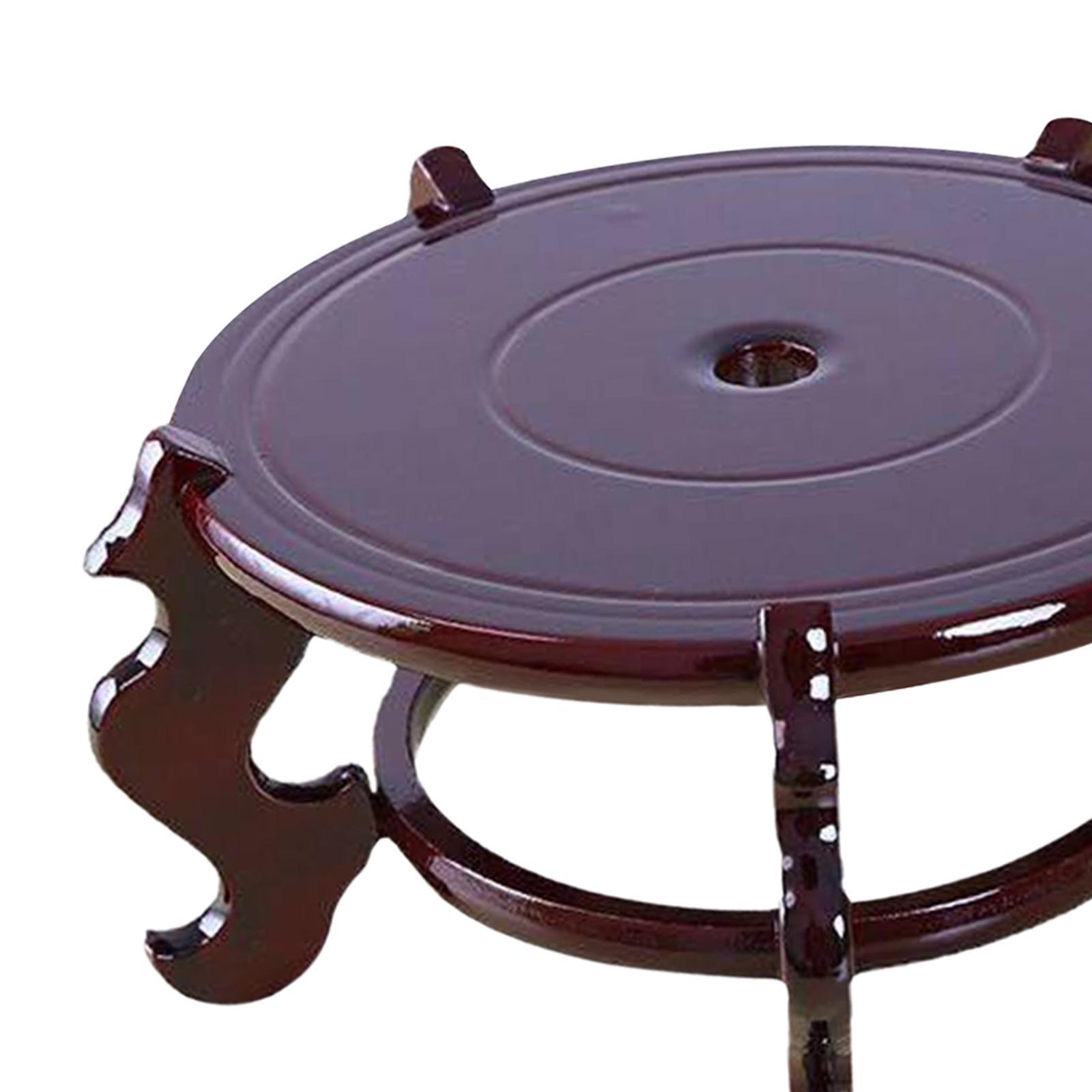 Potted Plant Stand Wooden Flower Pot Holder Floor Dish Decorative Flower Pot Holder