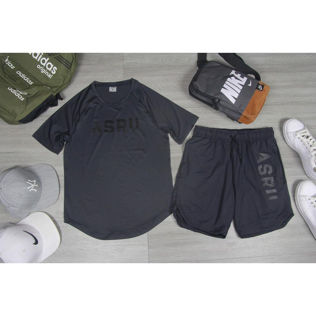 Set thể thao, Gym Nam Áo và Quần ASRU - Mẫu mới 2020 - Phúc Gym Store