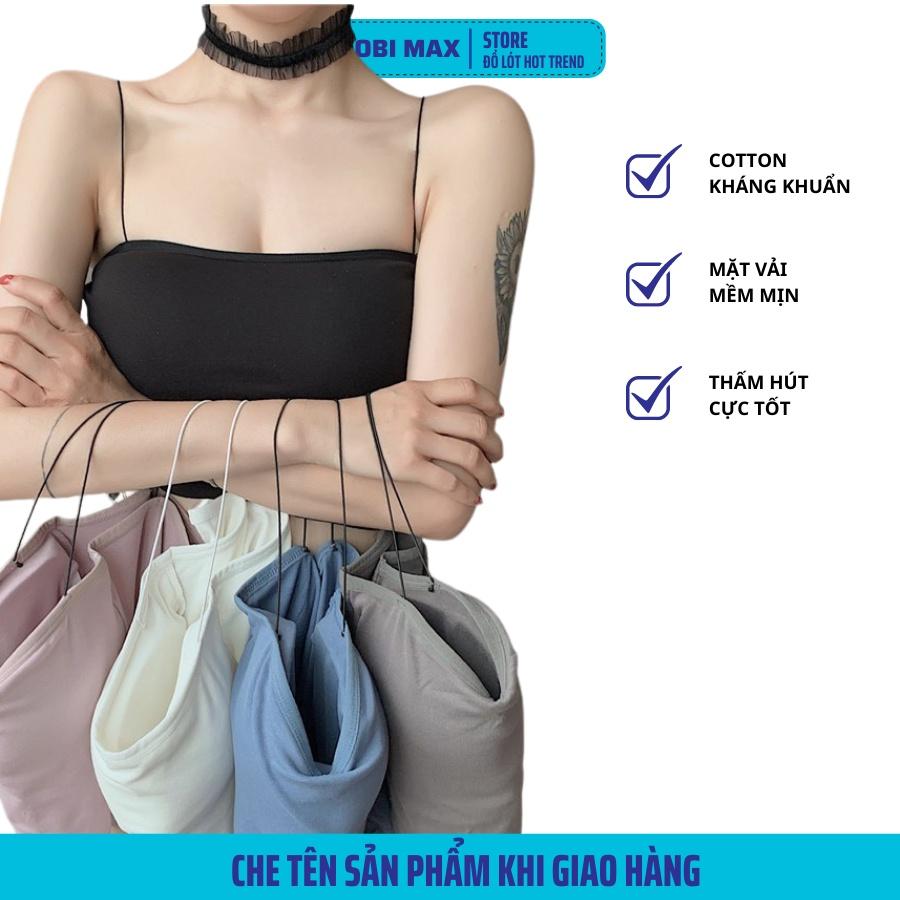 Áo Bra 2 Dây Sợi Bún Siêu Mảnh Có Đệm Ngực Cao Cấp Thoải Mái Dễ Mặc - Nobimax TS DL 173