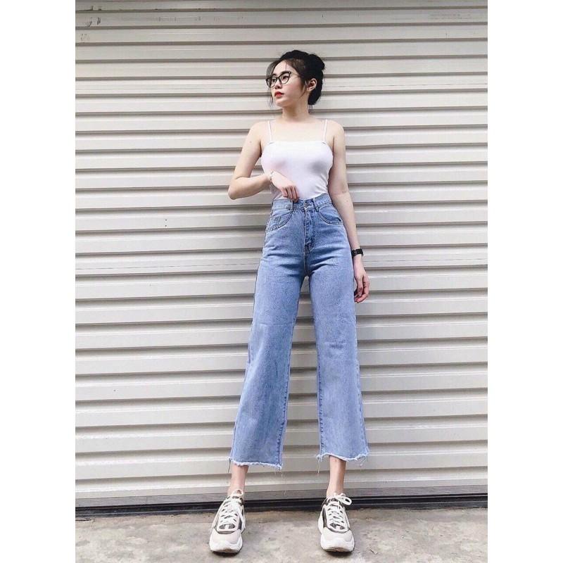 Quần bò ống rộng siêu hot