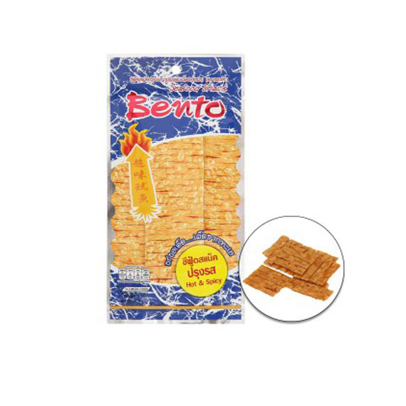 Combo 12 gói Snack Mực Tẩm Gia Vị Cay Bento 18g (Xanh)