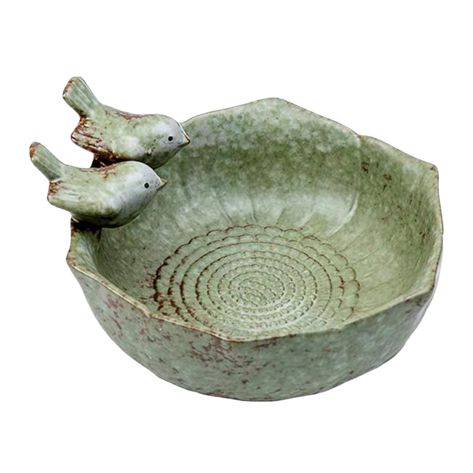 Bath Bird Feeder Aquarium Succulent Flower Pot Outdoor Decor