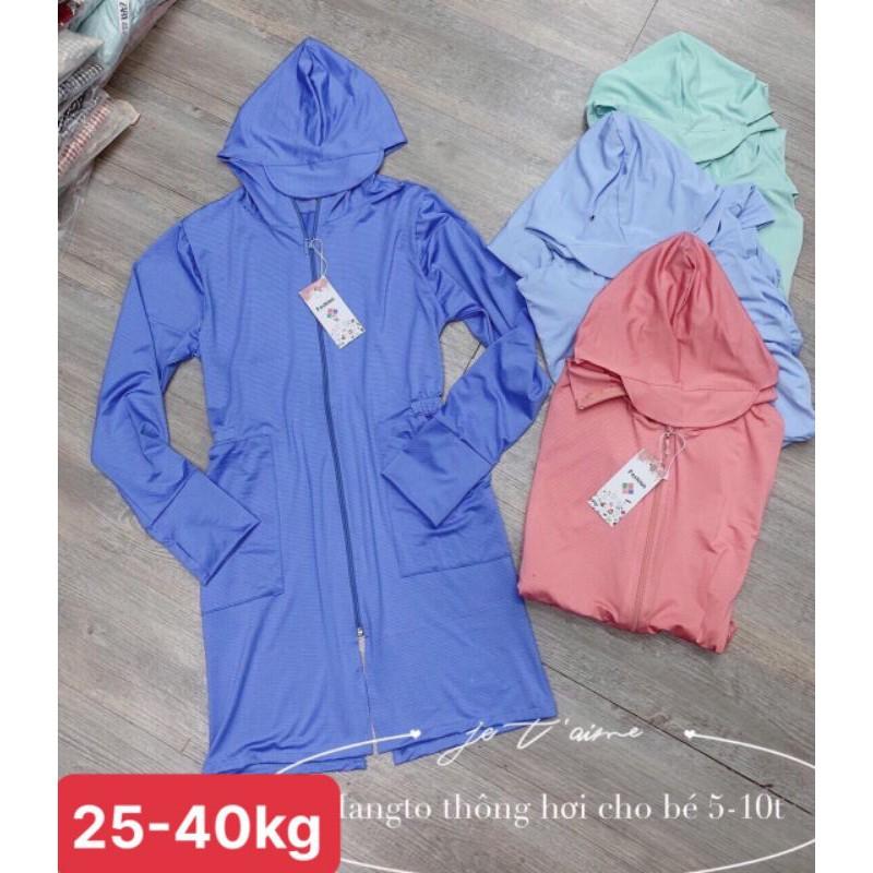 Áo choàng nắng bé gái 25-35kg