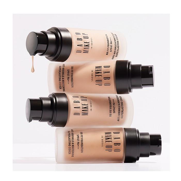 Kem nền trang điểm mềm mịn, chống nắng kiềm dầu DABO Make-up BB Fit Foundation SPF47 PA+++ #13 tone sáng