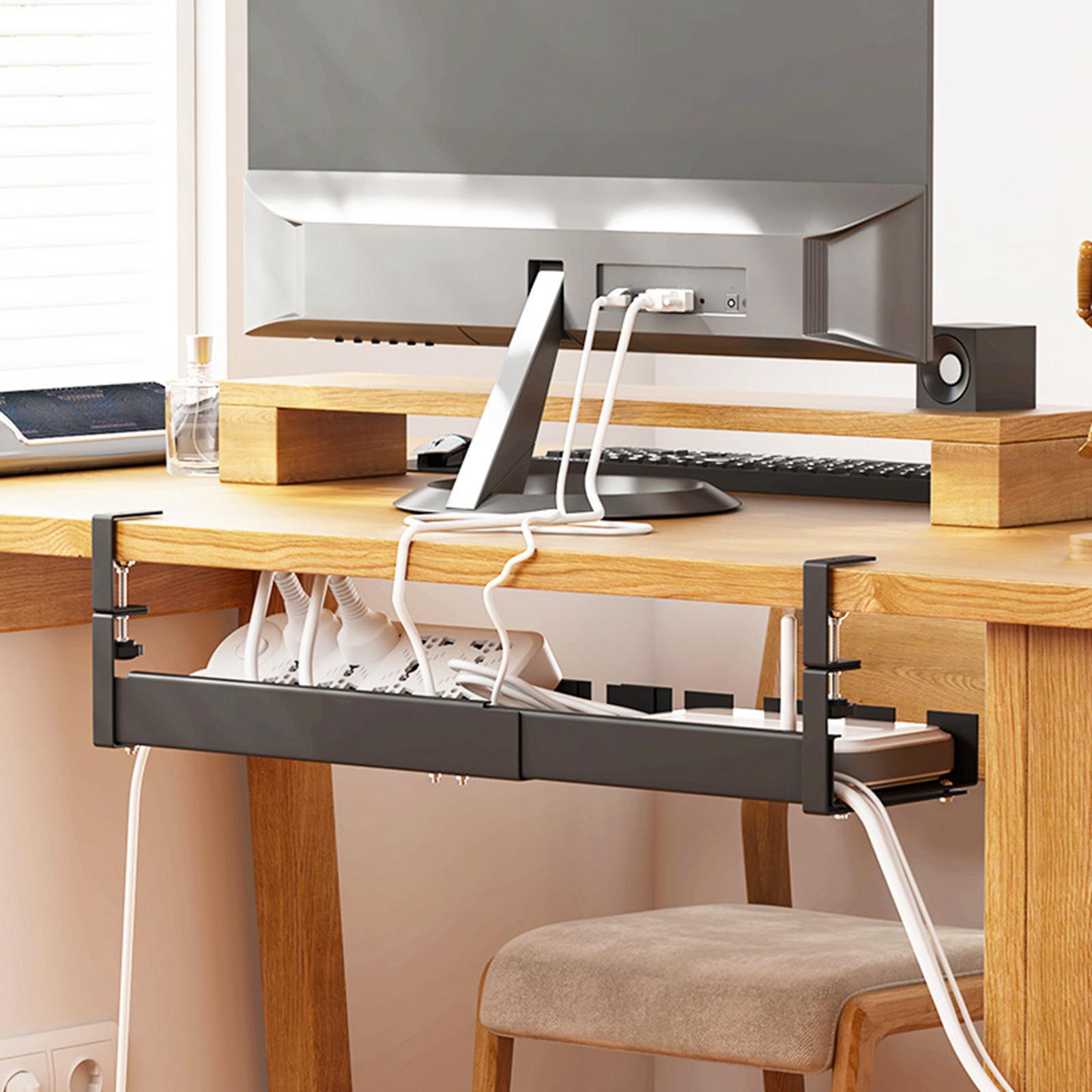 Under Desk Cable Organizer Cable Management Under Desk Tray for Bedrooms