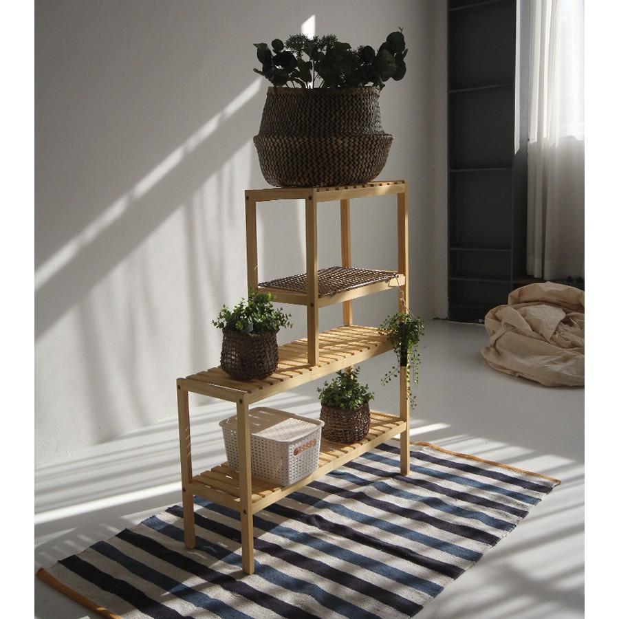 Kệ gỗ để giày/ decor đa năng 3 tầng 800cm