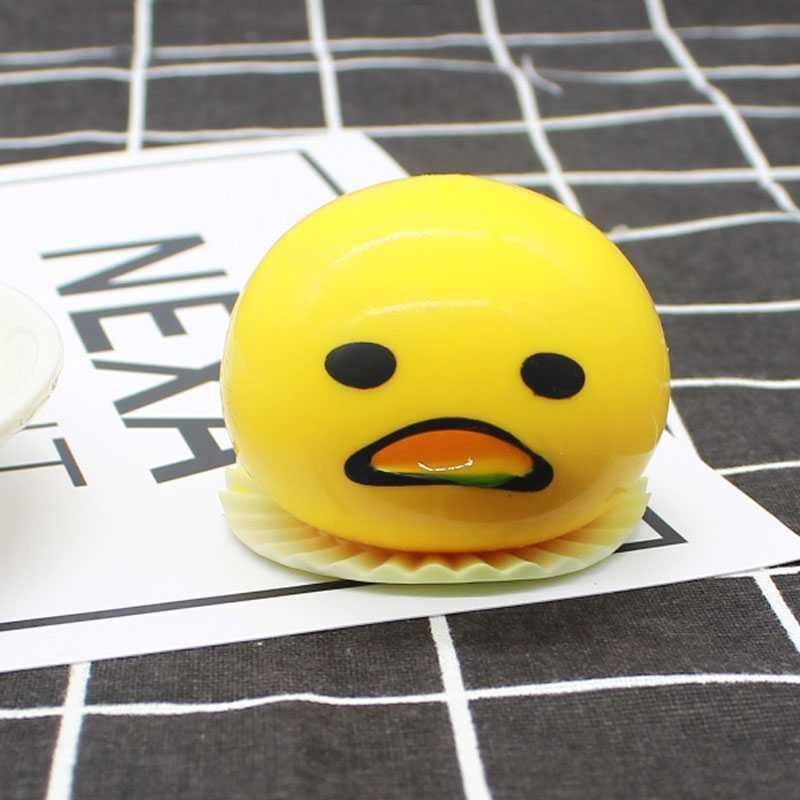 (4 MÀU) Trứng Biến Thái Hút Nhả Slime Anh nôn ọe đồ chơi Gudetama cực thú vị