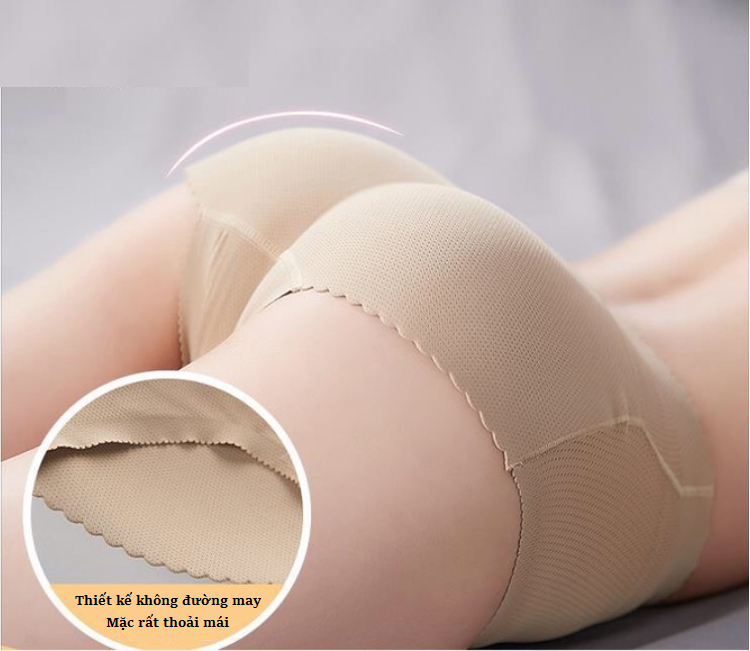 Quần Độn Mông Thông Hơi Cao Cấp, Quần Nâng Mông Cạp Trung Mỏng Mềm, Thật Mông, Không Lộ, Đúc Liền F777