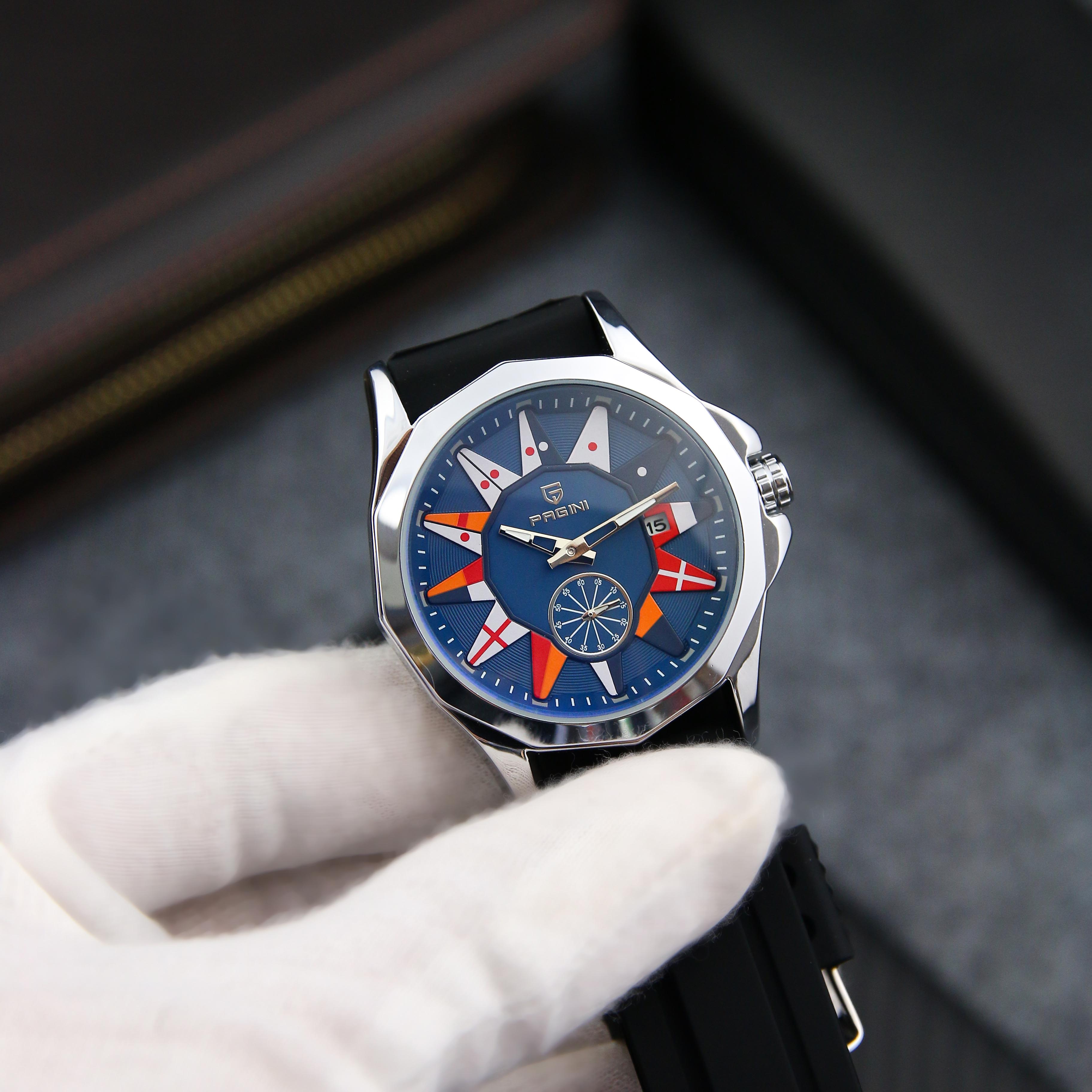 Đồng hồ nam PAGINI cao cấp 3 kim kính đổi màu – Thiết kế trẻ trung, năng động - PA001797