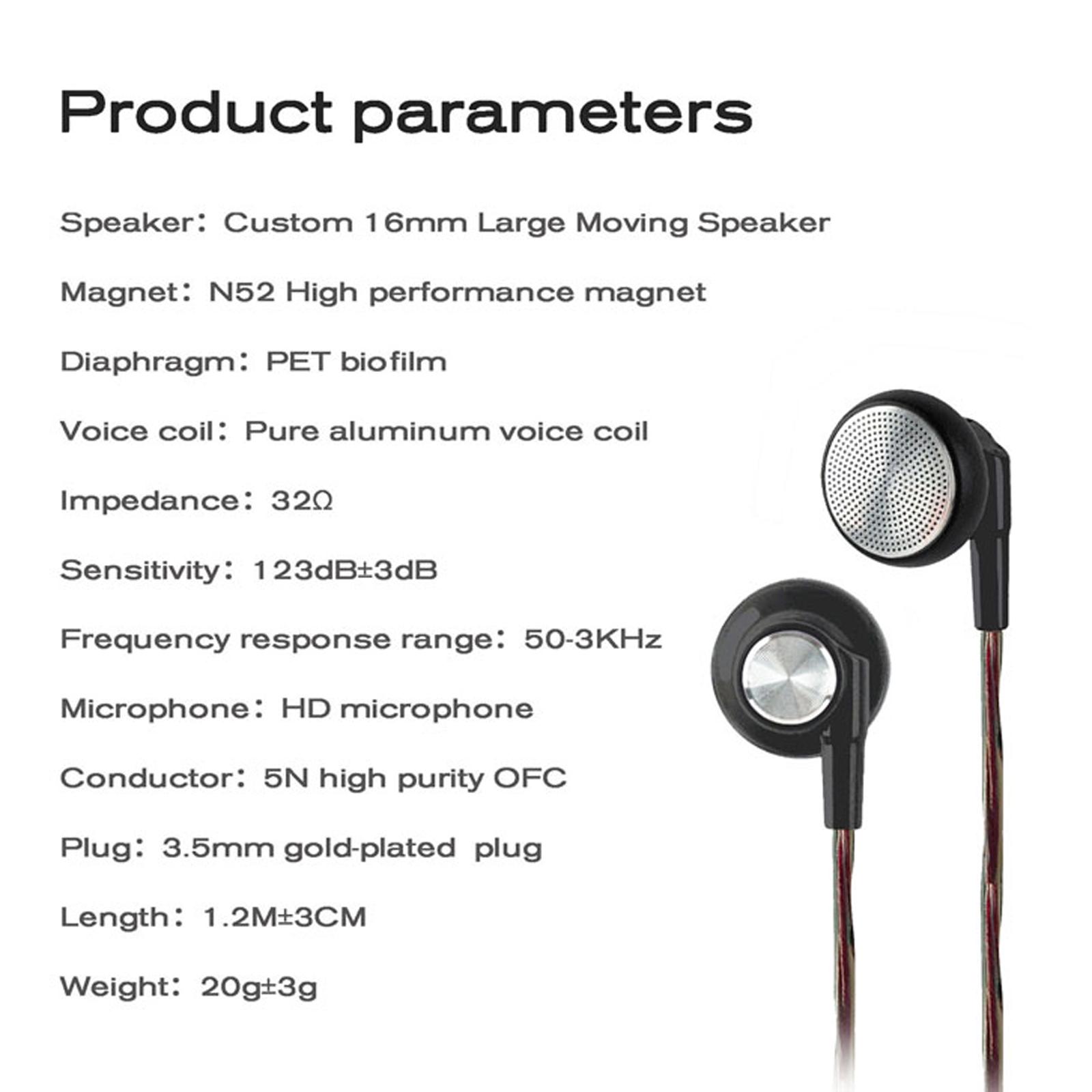 Tai nghe có dây 3.5mm nhét tai năng động JCALLY EP01