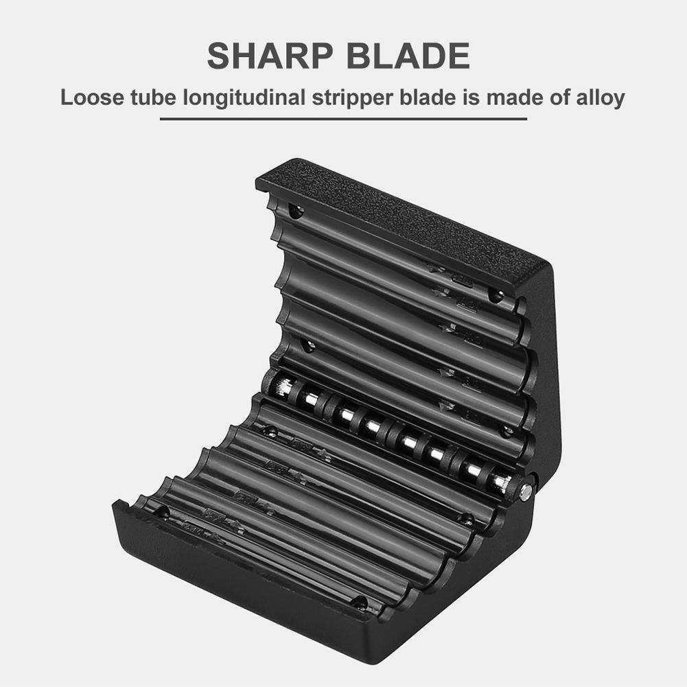 Portable Fiber Optic Cable Sheath Cutter Optical Fiber Longitudinal Beam Tube Stripper Loose Tube Slitter