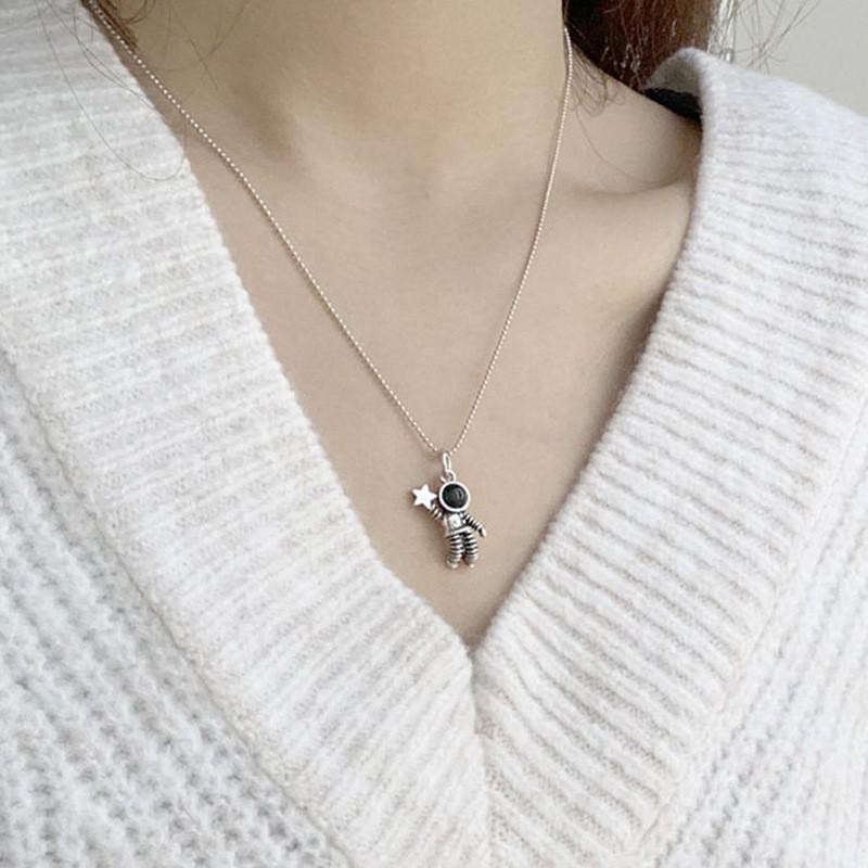 Vòng cổ Mặt Hình Phi Hành Gia Cho Cặp Đôi