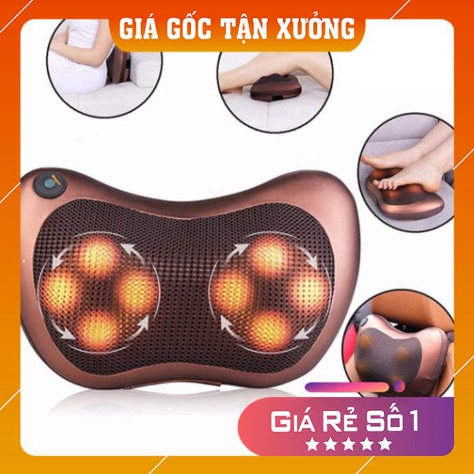 Gối Massage  Gối Massage Vai Gáy 8 Bi Hồng Ngoại Công Nghệ Nhật Bản Cao Cấp