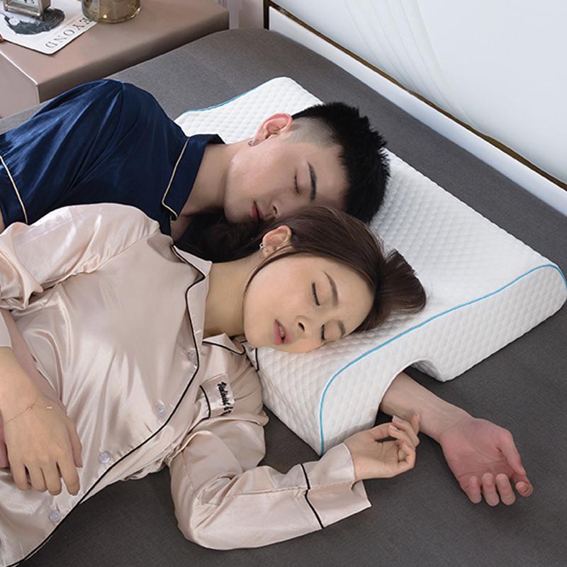 Qczx Mút Chăn Ga Gối Đàn Hồi Chậm Áp Gối Sức Khỏe Cổ Cặp Đôi Gối Đa Năng Chống Áp Lực Tay Gối