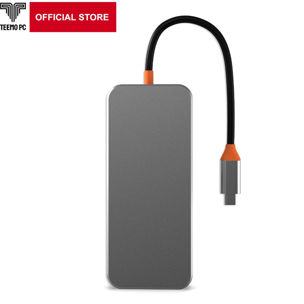 Bộ HUB TEEMO PC Chia 8 Cổng Trong Suốt USB Type C HDMI PD Dùng Cho Laptop Surface Macbook IPad Điện Thoại SW8V Hàng Chính Hãng