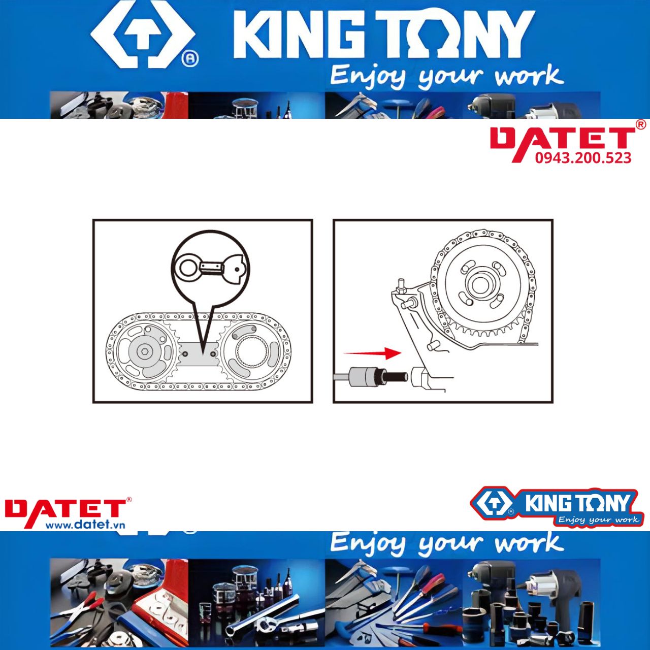 Bộ canh cam, cân cam BMW Kingtony 9AT1009E