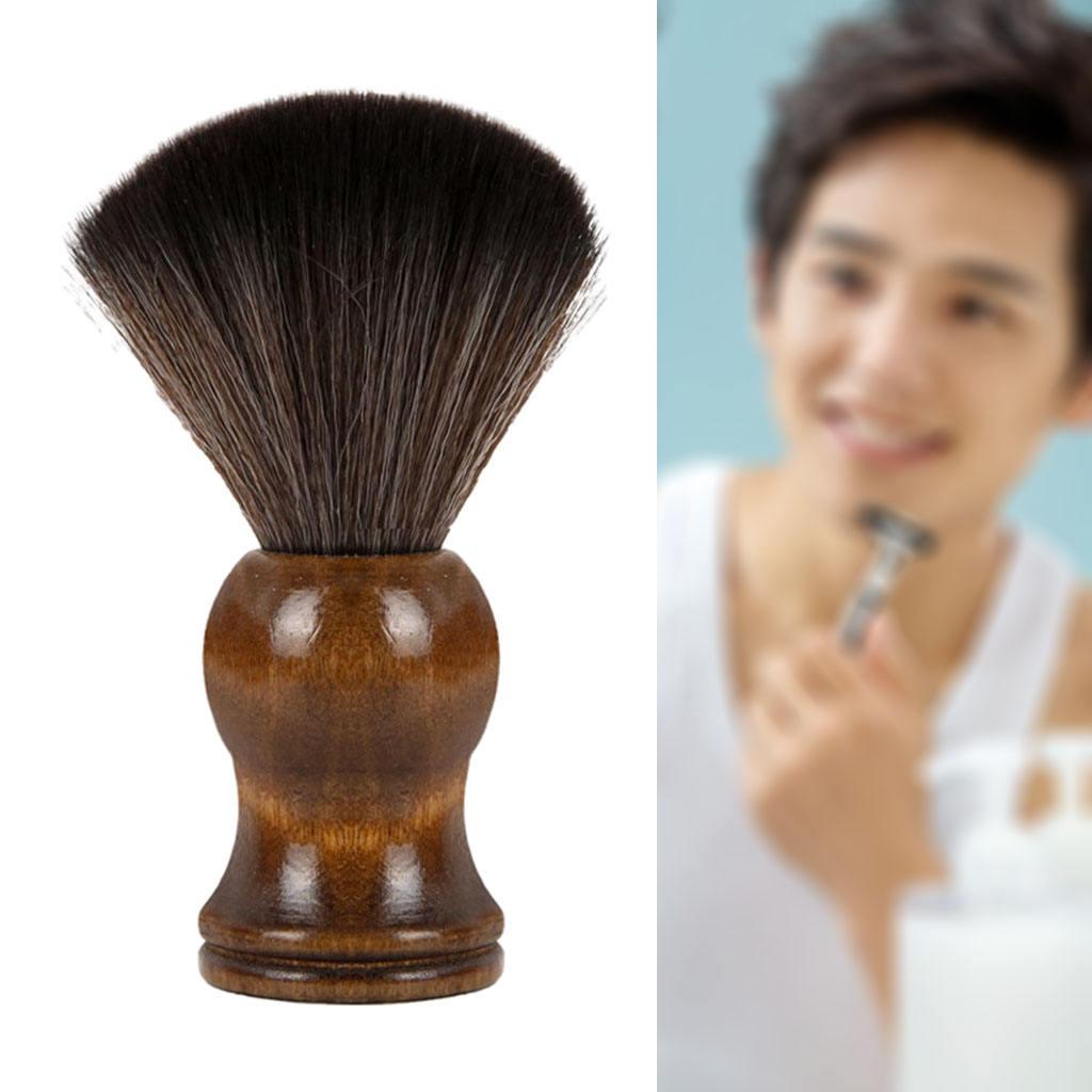 Shaving Brush with Wooden Handle Professional for Men'S Grooming Tool
