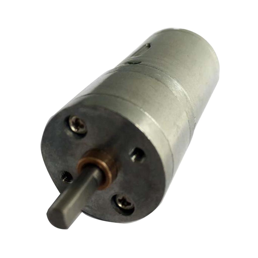 Double Shaft Worm Gear Motor DC 12V 320RPM High Torque Speed Reduction Motor with Metal Gearbox